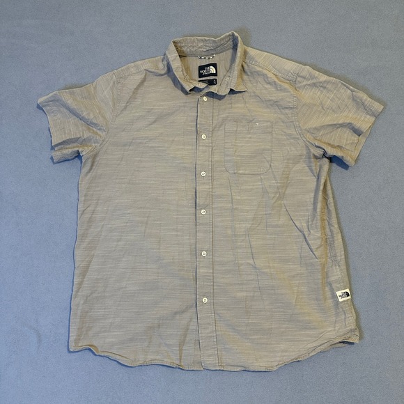 The North Face Other - The North Face Casual Button Up Shirt Collared Short Sleeve Gray Mens Size XL